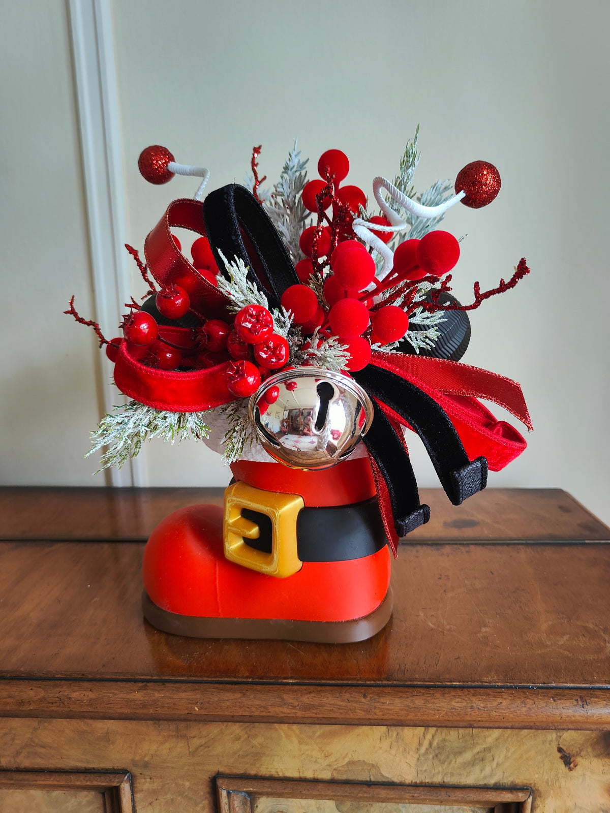 Santa boot Christmas decoration