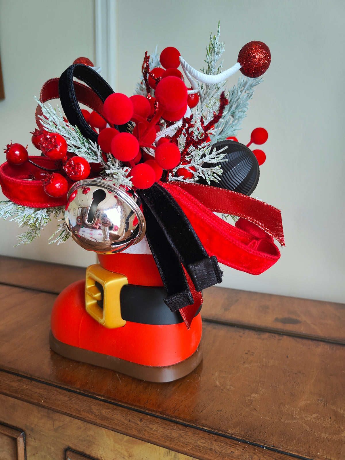 Santa boot Christmas decoration