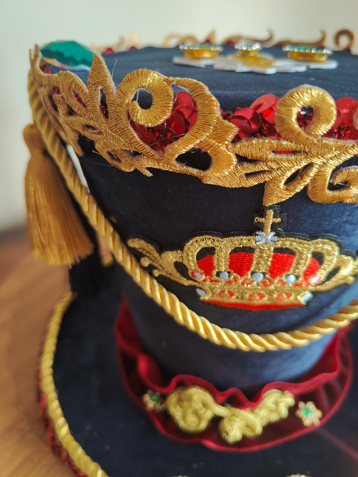 Nutcracker hat navy Christmas Decoration