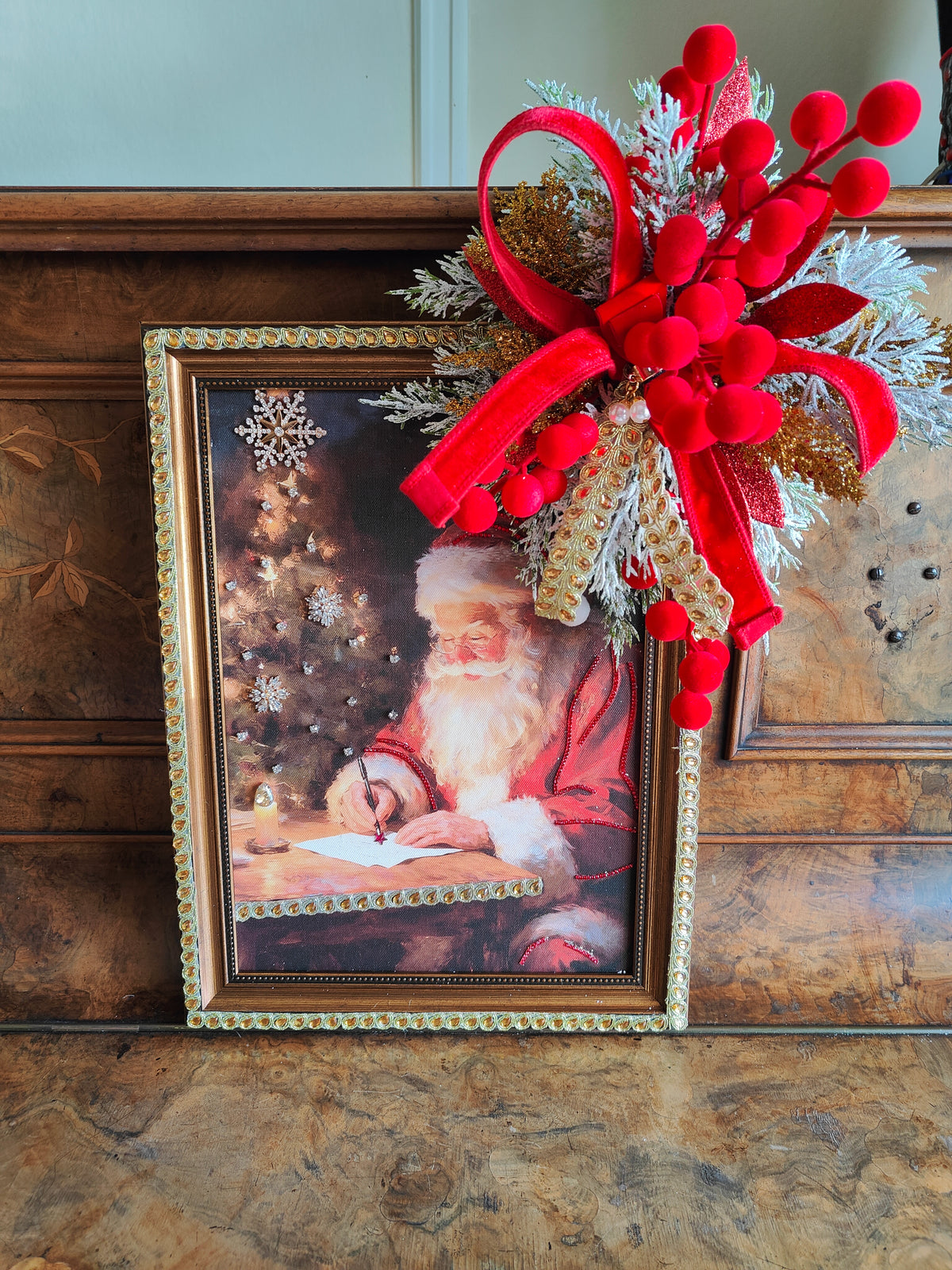 Santa picture embellished