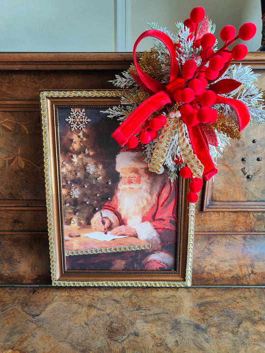 Santa picture embellished