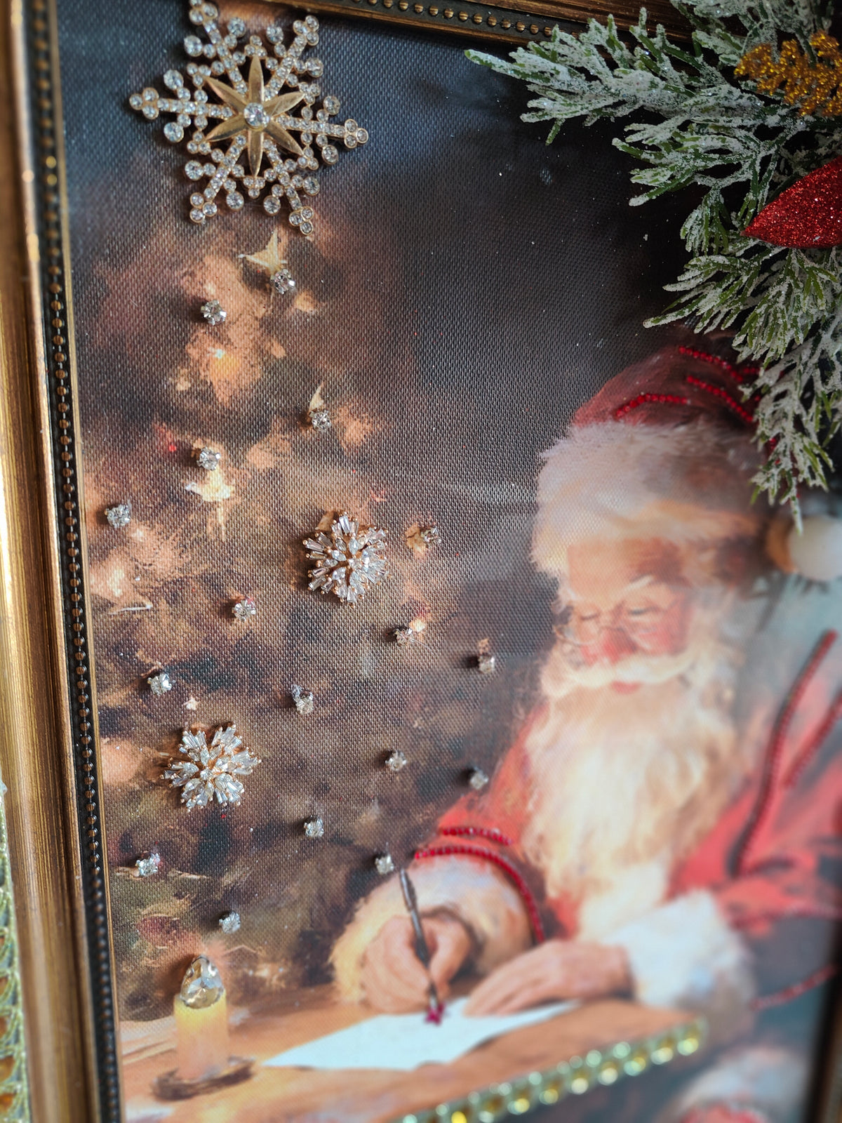 Santa picture embellished