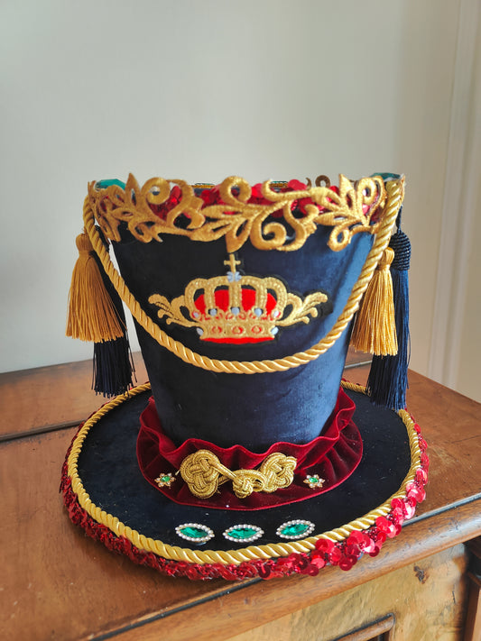 Nutcracker hat navy Christmas Decoration
