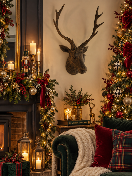 Stag head wall decoration