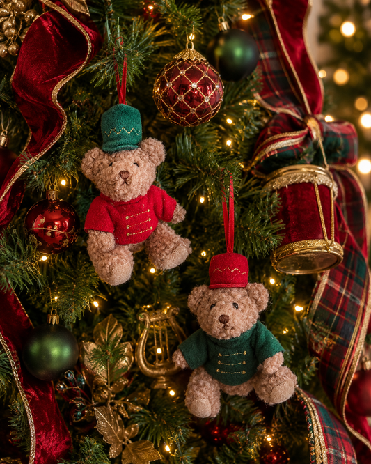 Teddy Nutcracker Christmas tree decoration