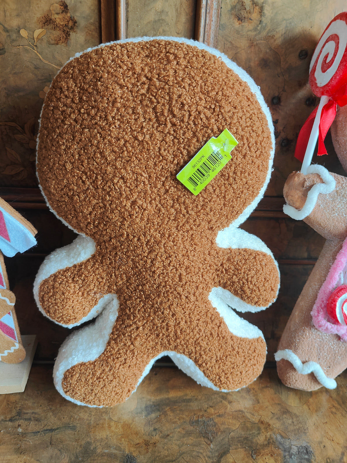 Gingerbread girl soft plush figure