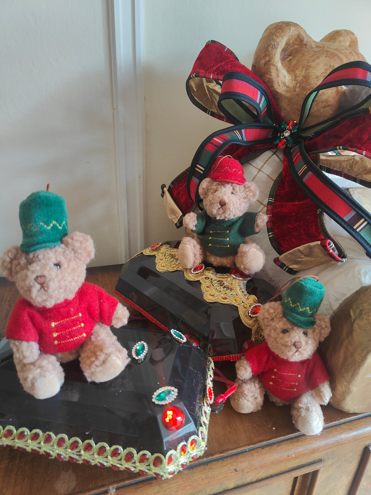 Teddy Nutcracker Christmas tree decoration