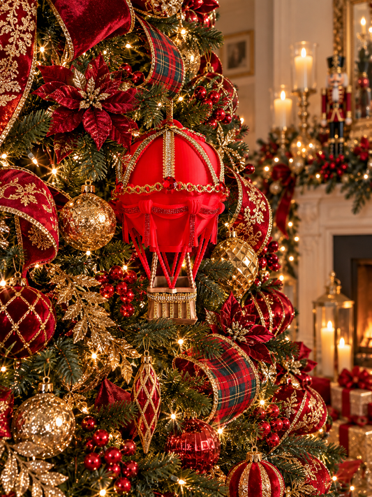 Hot air balloon Christmas decoration
