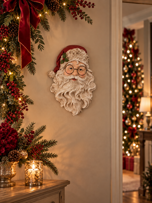 Santa face wall decoration
