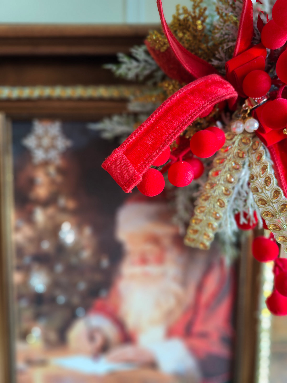 Santa picture embellished