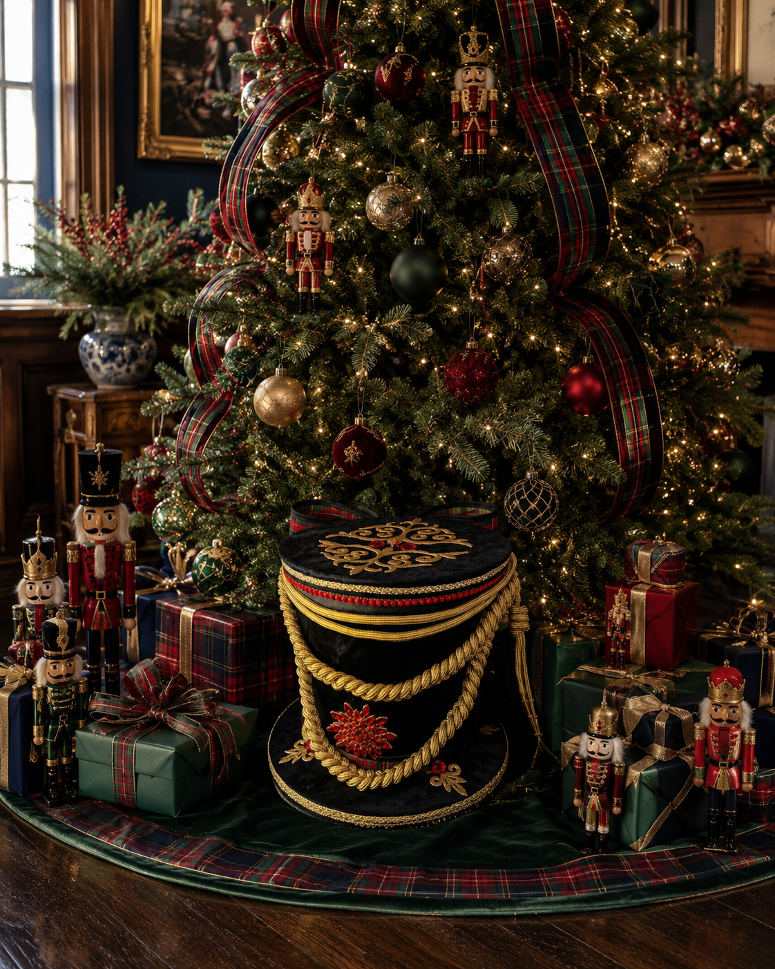 Large Nutcracker hat Christmas decoration