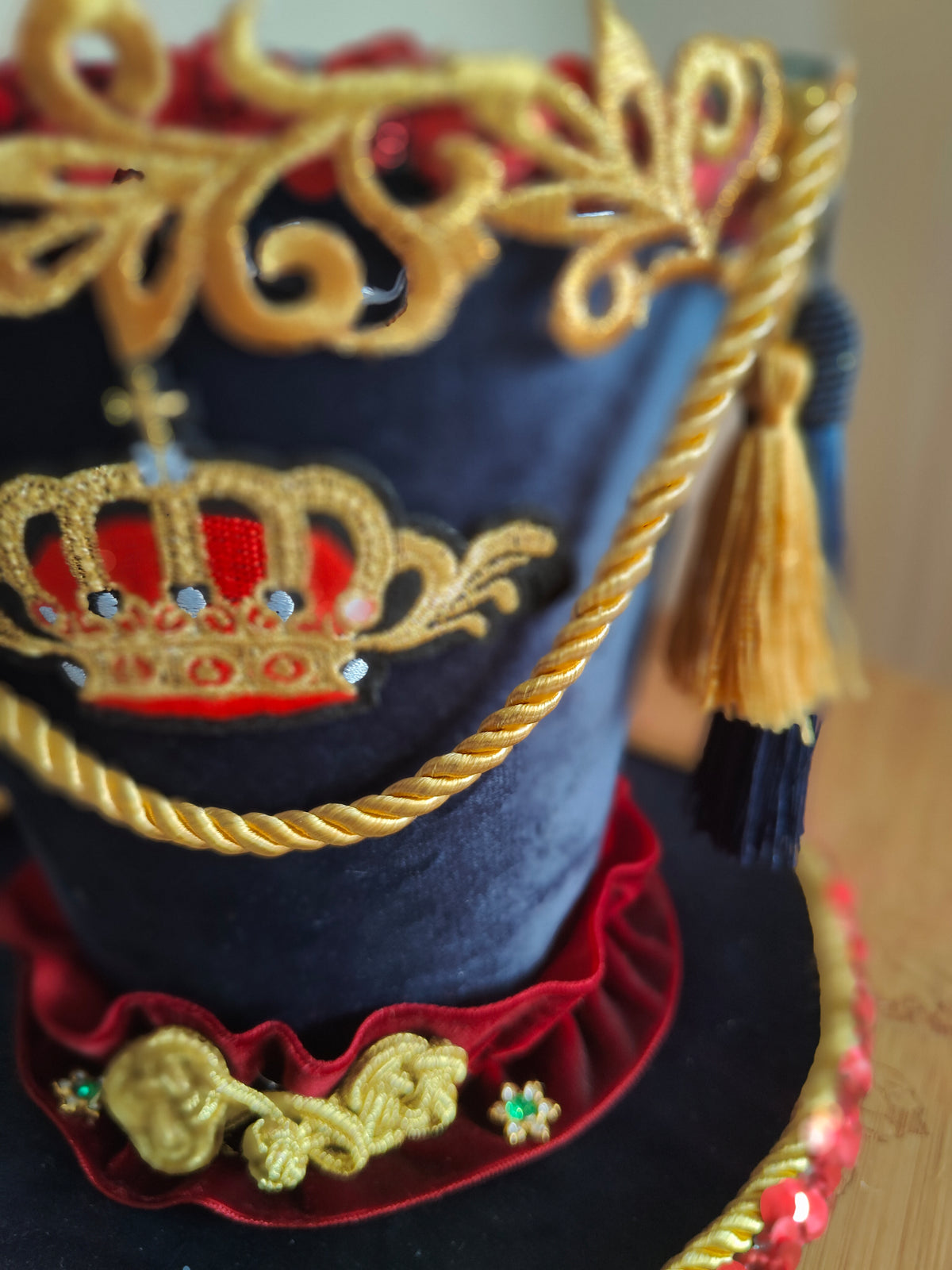 Nutcracker hat navy Christmas Decoration